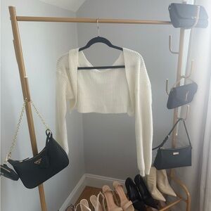 Elegant White Women's Sweater